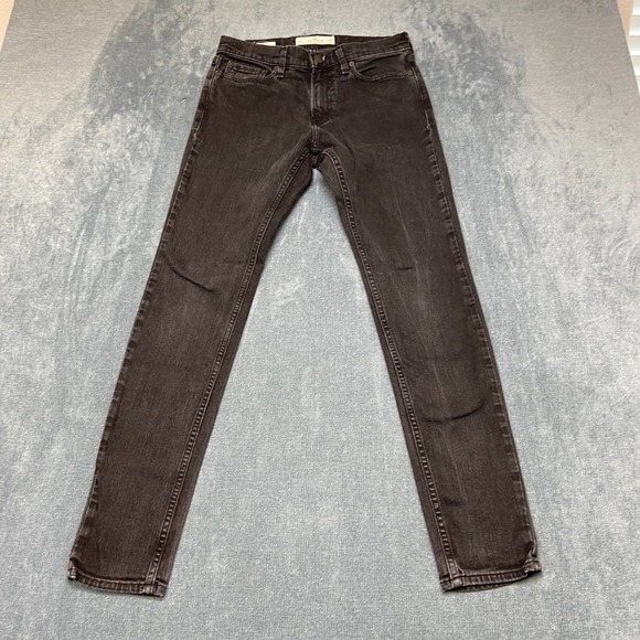 Hollister Denim - Hollister Super Skinny Jeans Womens 29x32 Black Denim Dark Wash Classic Outdoor